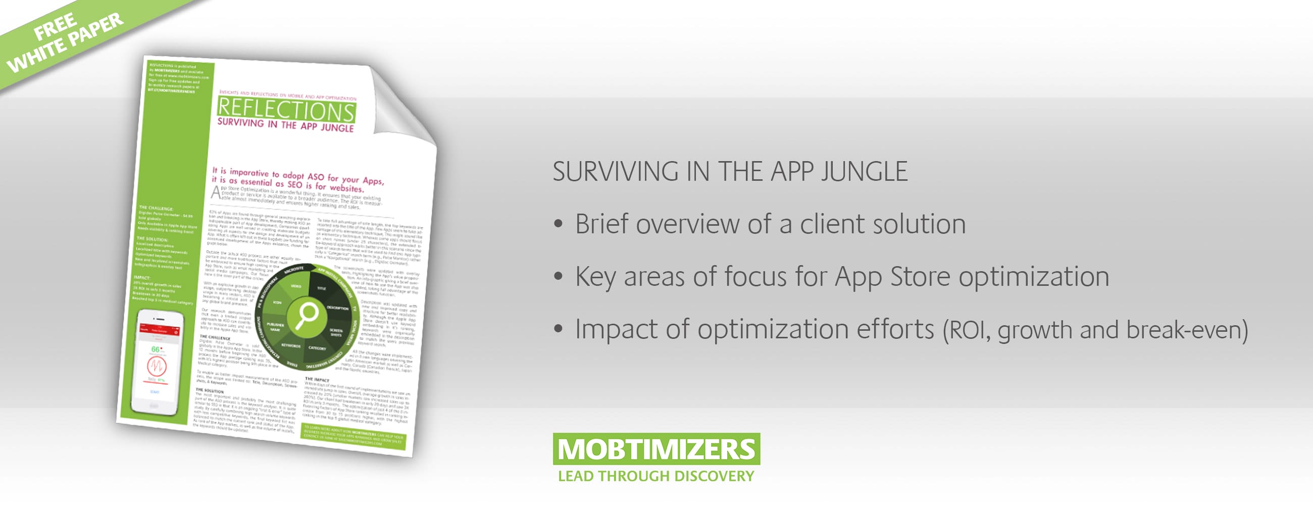 Graphic for downloading white paper: App Store Optimization Study